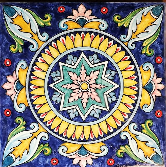 Italian Ceramic Tiles Hand Painted Made In Italy