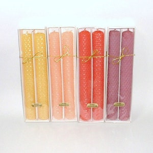 Hand Rolled Beeswax Candles // Beeswax Candles Handmade // Beeswax Taper Candles // Candles // Handmade Candles