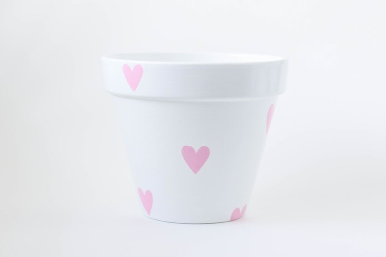 Pastel Pink Hearts With White Background Valentines Gift Etsy