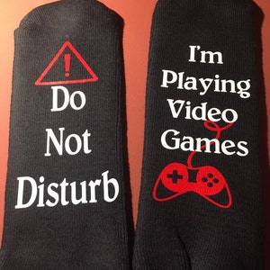video gamer socks, gifts for him, funny gift, gaming socks, birthday gift, novelty socks, video game, valentine socks, Christmas gift