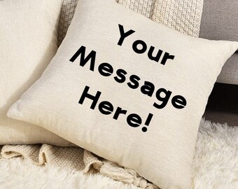 Personalized Throw pillow, 18x18 pillow covers, customized gifts