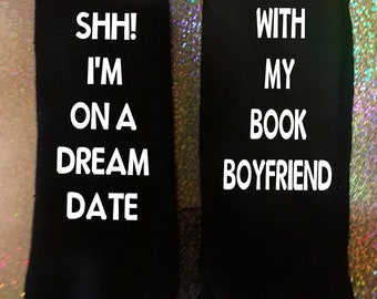 Book Boyfriend Socks, Book Lover Gift, booktok