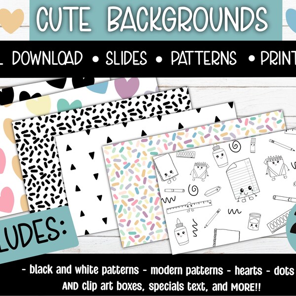 Digital Backgrounds - Digital Paper - Slide Backgrounds