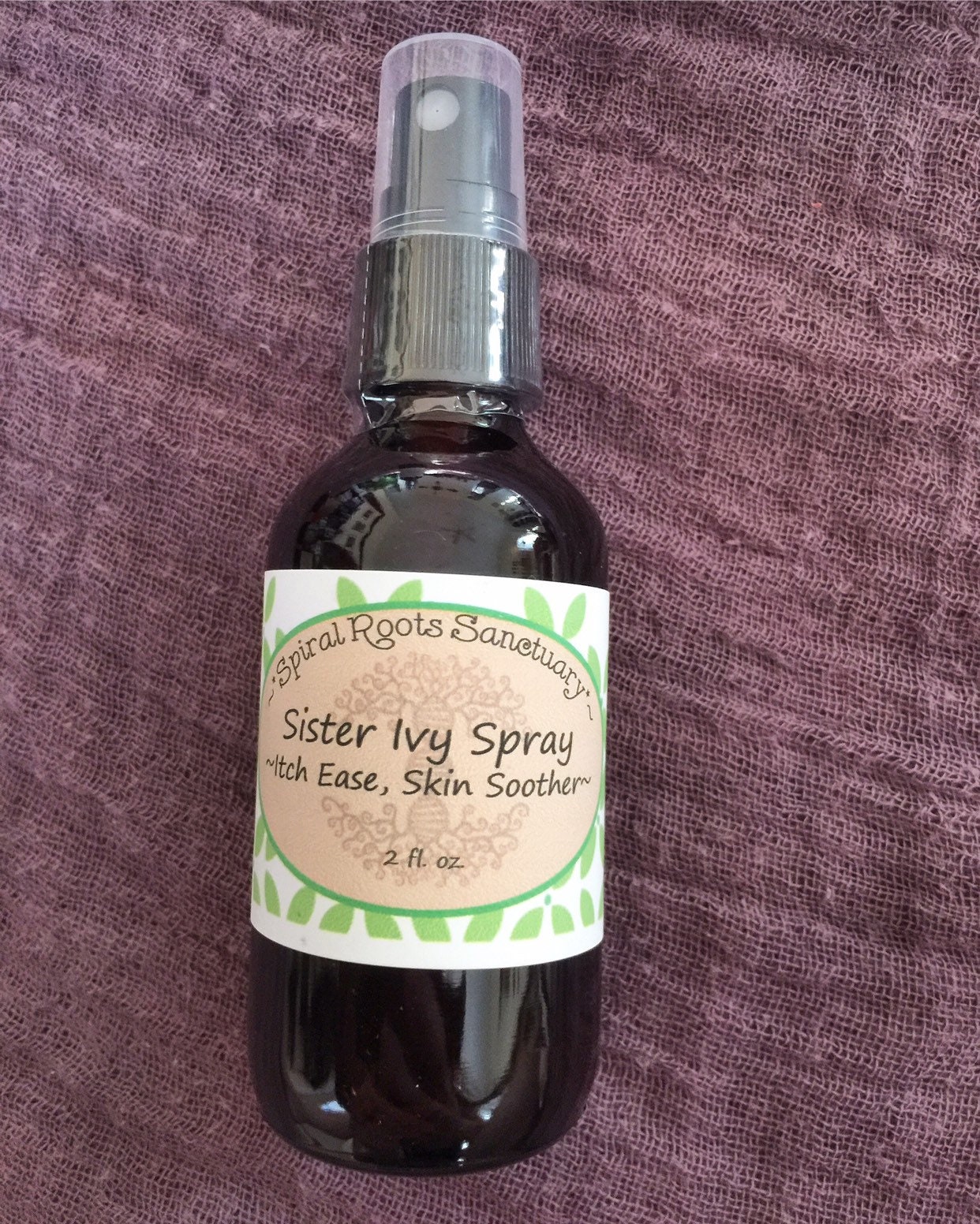 Poison Ivy Rash Skin Soothing Herbal Spray for Itchy Skin With Organic