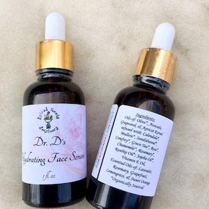 Organic Moisturizing Face Serum – Rosehip, Grapeseed, Jojoba & Apricot Oils, Vitamin E – Hydrating Face Oil for Sensitive Skin