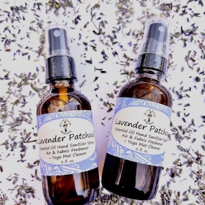 Lavendel-patchouli etherische oliespray | Natuurlijke yogamatreiniger, kamerverfrisser