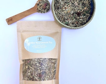 Nutritive Herbal Tea: Alfalfa, Nettle, Red Clover & Mint Blend