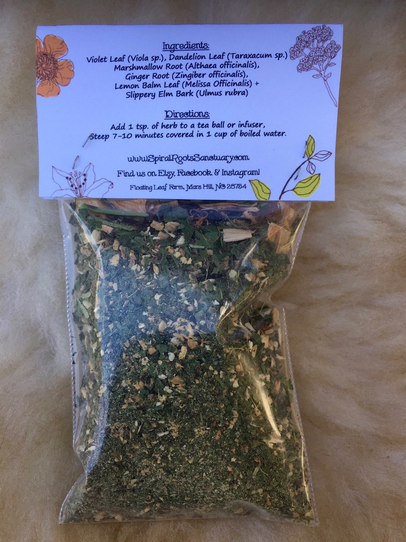 Digestion Support Organic Loose Leaf Happy Belly Tea Blend for Etsy