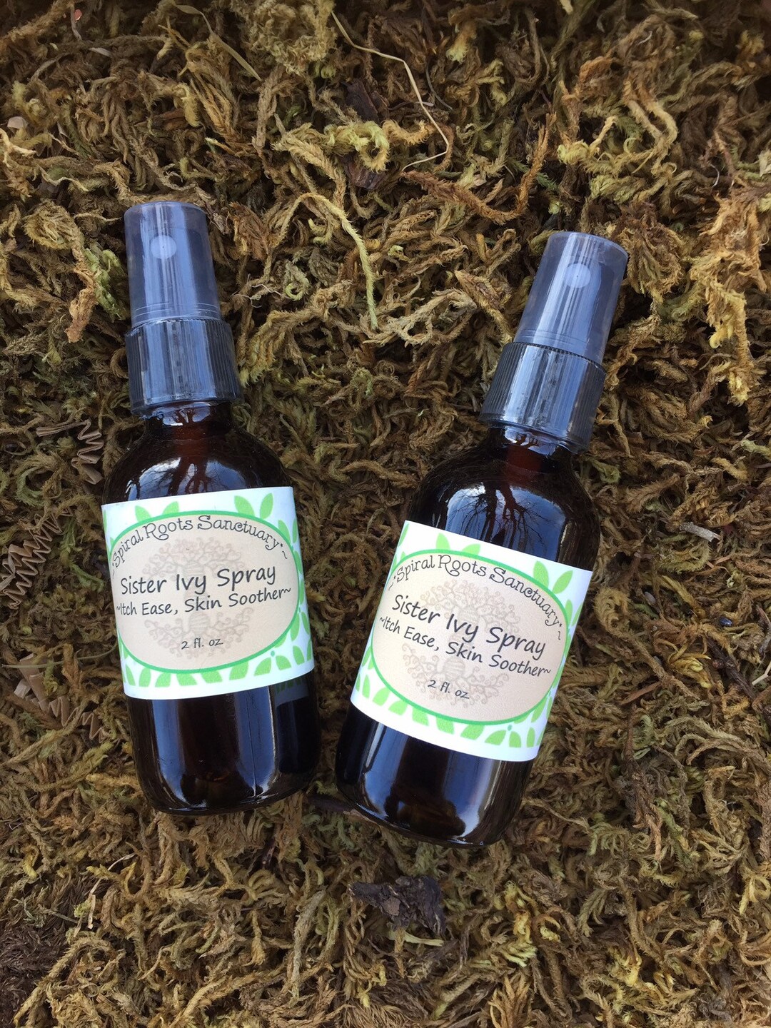 Poison Ivy Rash Skin Soothing Herbal Spray for Itchy Skin With Organic