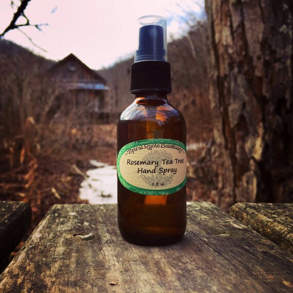 Rosemary Tea Tree Hand Sanitizing Spray Yoga Mat Cleaner Etsy