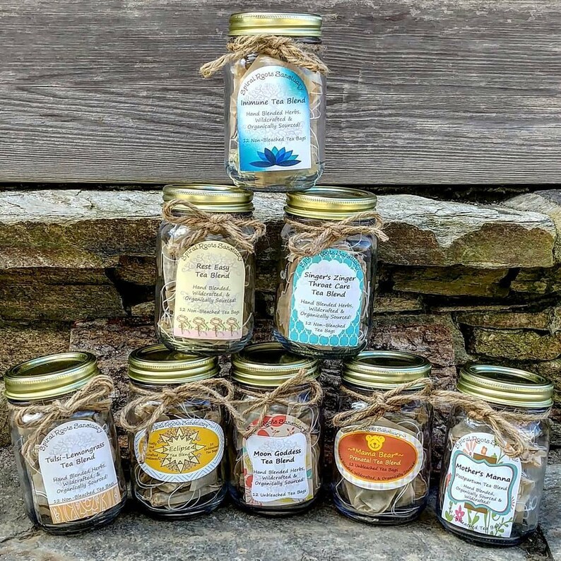 Pregnancy Tea Bags with Organic Prenatal Herbs Baby Shower Etsy