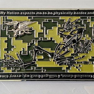 Seal Tribute challenge coin Bonefrog, Seal Teams, Seal Commands and Seal Delivery Teams  3" x 2"FREE SHIPPING