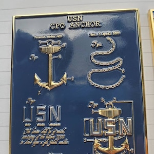 US Navy Chief Petty Officer Blue Print Challenge Coin CPO SCPO Mcpo 1893
