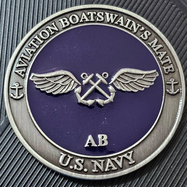 US NAVY Aviation Boatswain's Mate challenge coin.  Free shipping