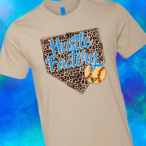 Hustle Factory Softball Baseball Leopard Home Plate PNG Digital Download Sublimation