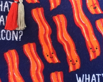Bacon Reißverschlussbeutel: Federmäppchen, Schminktasche, Kartenhalter