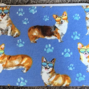 Corgis - Hund - Schulanfang Mäppchen - Federmäppchen - Reißverschlusstasche - Kosmetiktasche - Ausweistasche