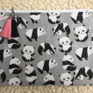 Panda - back to school etui met ritssluiting - etui - etui met ritssluiting - make-up tasje - kleine tas - kaartzakje