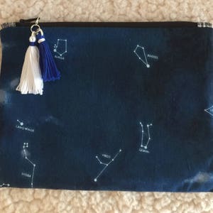 Costellazione - stelle - cielo - rientro a scuola - astuccio con cerniera - astuccio - astuccio con cerniera - trousse per trucchi - astuccio per carte