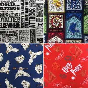 Harry Wizard Magic Zippered Pouch, Cotton Pencil Case, Makeup Bag