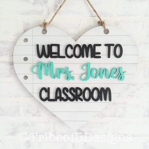 Teacher Classroom Door Sign svg | Teacher Sign svg | Teacher Decor svg | Teacher svg | Welcome to our Classroom svg |  Teacher Classroom svg