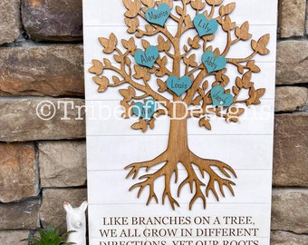 Family Tree svg | Family Tree Sign svg | Grandparent Gifts svg | Grandparent sign svg | Family sign svg | Personalized Family Sign svg | Svg