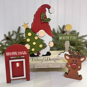 Gnome Shelf Sitters Svg | Gnome Svg Files | Christmas Gnome Signs Svg | Christmas Gnome Shelf Sitter Svg | Gnome Signs | Laser Ready Files |
