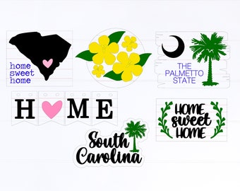 South Carolina Tiered Tray Svg | South Carolina Tier Tray Svg | South Carolina Svg | Laser Ready Files | Glowforge Files | Glowforge Svgs |