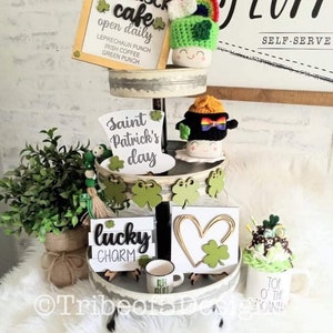 St Patricks Day Tiered Tray svg | St Patricks Day Tier Tray svg | St Patty&#39;s Tiered Tray svg | St Patty&#39;s Tier Tray Decor svg |