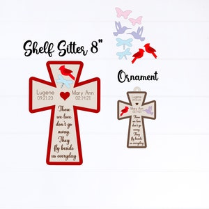In Memory Ornament SVG | Kardinal Ornament SVG | Kardinal Zeichen SVG | Laser Ornamente SVG | Holz Ornamente | Gedenk Ornamente SVG |