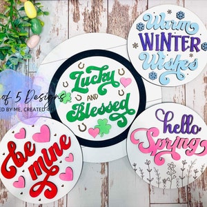 Interchangeable Inserts Svg | Interchangeable Signs Svg | Holiday Interchangeable Signs Svg |  Interchangeable Shelf Sitters Svg | Svg Files