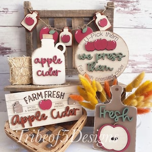Fall Tiered Tray Svg | Apple Cider Tiered Tray Svg | Apple Tier Tray Svg | Fall Tier Tray Svg | Laser Ready Files Svg | Fall Tier Tray Svg |
