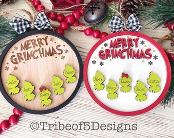 Personalisierte Ornamente SVG | Personalisierte Holz Ornamente geschnitten Datei | Holz Ornamente geschnitten Datei | Glowforge Ornamente geschnitten Datei |  Laser bereite Dateien zwar |