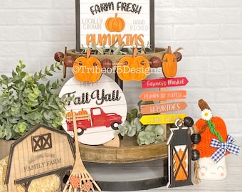 Fall Tiered Tray Svg | Autumn Tiered Tray Svg | Fall Tier Tray | Pumpkins Tiered Tray Svg | Laser Ready Files | Glowforge Files | Fall SVG |