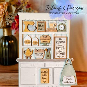 キッチン ハッチ シェルフ シッター SVG | キッチン シェルフ シッター サイン SVG | キッチン ティアード トレイ SVG | キッチン デコレーション SVG | ハッチ サイン SVG |