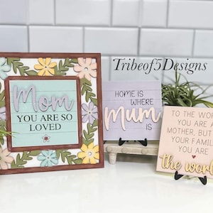 Mom Interchangeable Signs Svg | Mum Signs Svg | Interchangeable Shelf Sitters Svg  | Mom Signs Svg | Interchangeable Signs SVg | Mom Gifts |