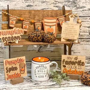 Fall Tiered Tray Svg | Pumpkin Tiered Tray Svg | Pumpkin Spice Signs ...