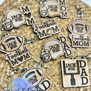 Football Keychains Svg | Football Mom Svgs | Football Mom Keychains Svg | Football Dad Keychains Svg | Personalized Football Keychains |