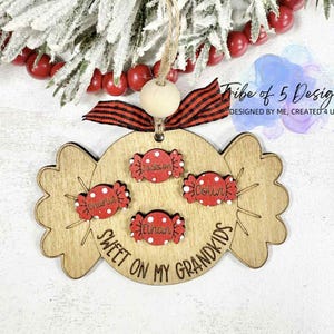 Grandkids Christmas Ornaments Svg | Personalized Grandparent Ornaments Svg | Personalized Grandkids Ornaments Svg | Grandkids Ornaments |