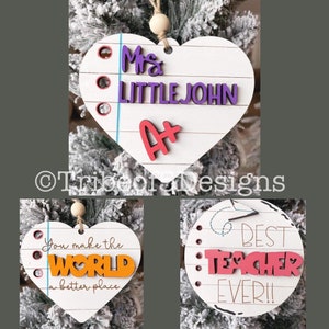 Teacher Ornaments Svg | Teacher Gifts Svg | Teacher Car Charms Svg | Wood Ornaments Svg | Glowforge Ornaments Svg | Laser Ornaments Svg |