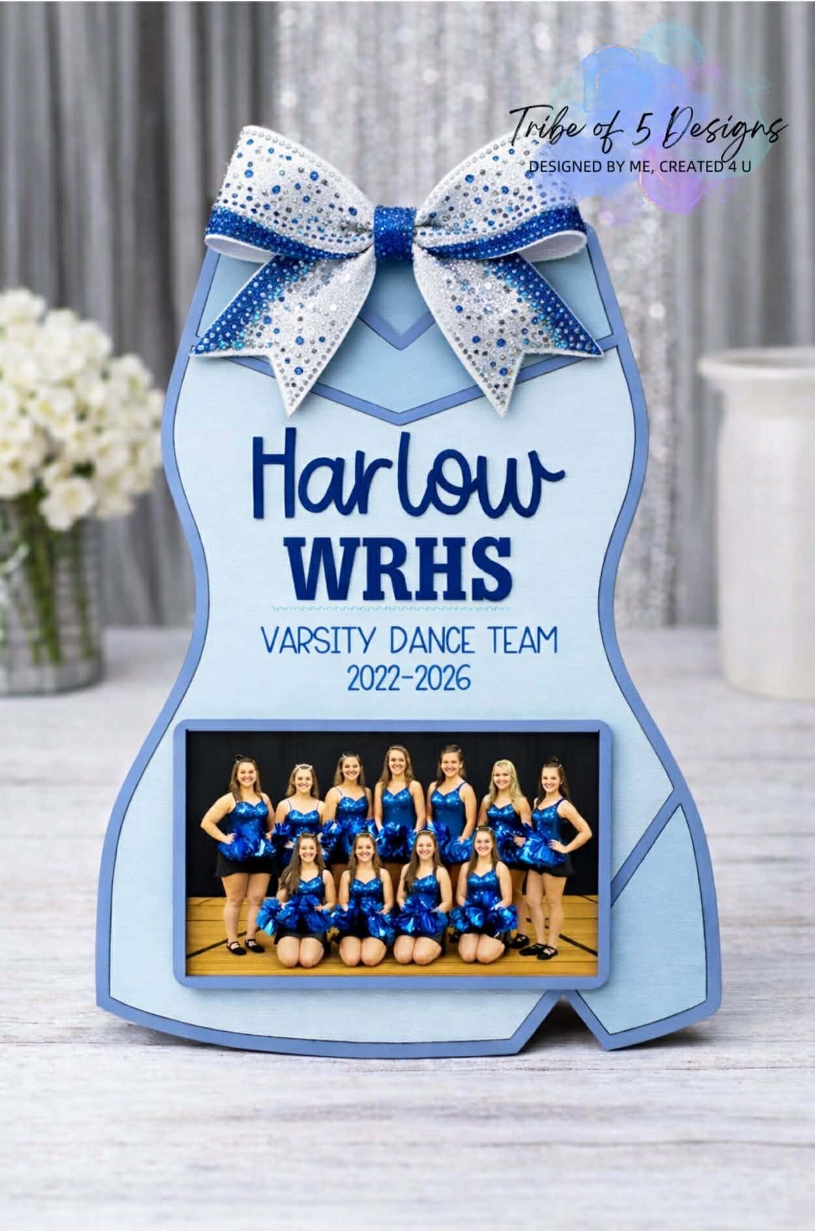 Personalized Cheerleading Dance Team Coach Name Shelf Photo Sitter Svg ...