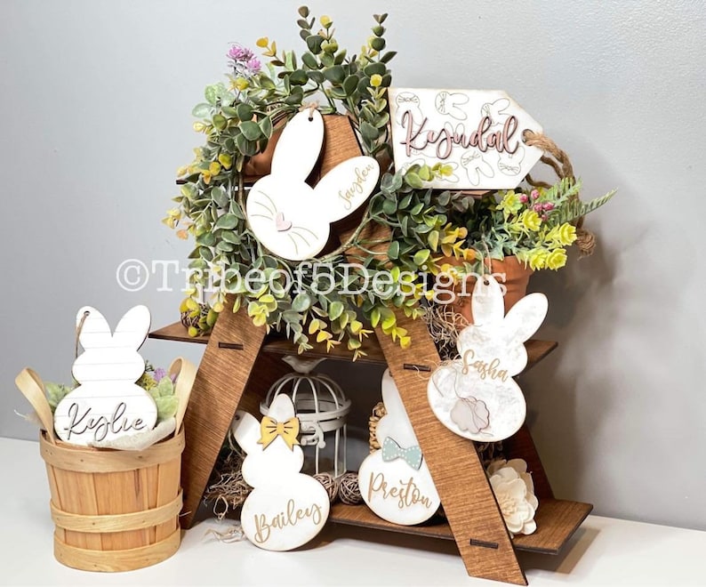 Easter Basket Tag Svg Easter Basket Names Svg Easter Name Etsy UK