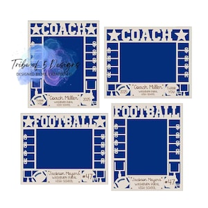 Placas com fotos de treinadores de futebol Svg | Placas com fotos de futebol personalizadas Svg | Presentes personalizados de futebol Svg | Presentes para treinadores de futebol Svg |