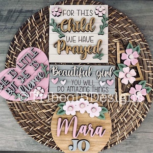 Nursery Signs Svg | Nursery Tiered Tray Svg | Girls Nursery Decor | Girls Nursery Signs Svg | Girls Tiered Tray Svg | Nursery Shelf Sitters