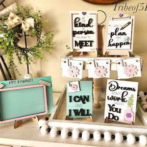 Work Desk Signs Svg | Work Desk Tiered Tray Svg | Work Signs Svg | Office Signs Svg | Office Decor Svg | Laser Ready Files | Glowforge Svgs