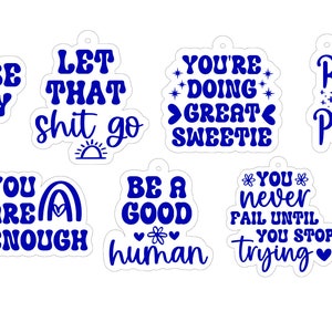 Wood Keychains Svg | Digital Keychain Svg | Motivational Keychains Svg | Laser Keychains Svg | Digital Keychain Files | Laser Ready Files |