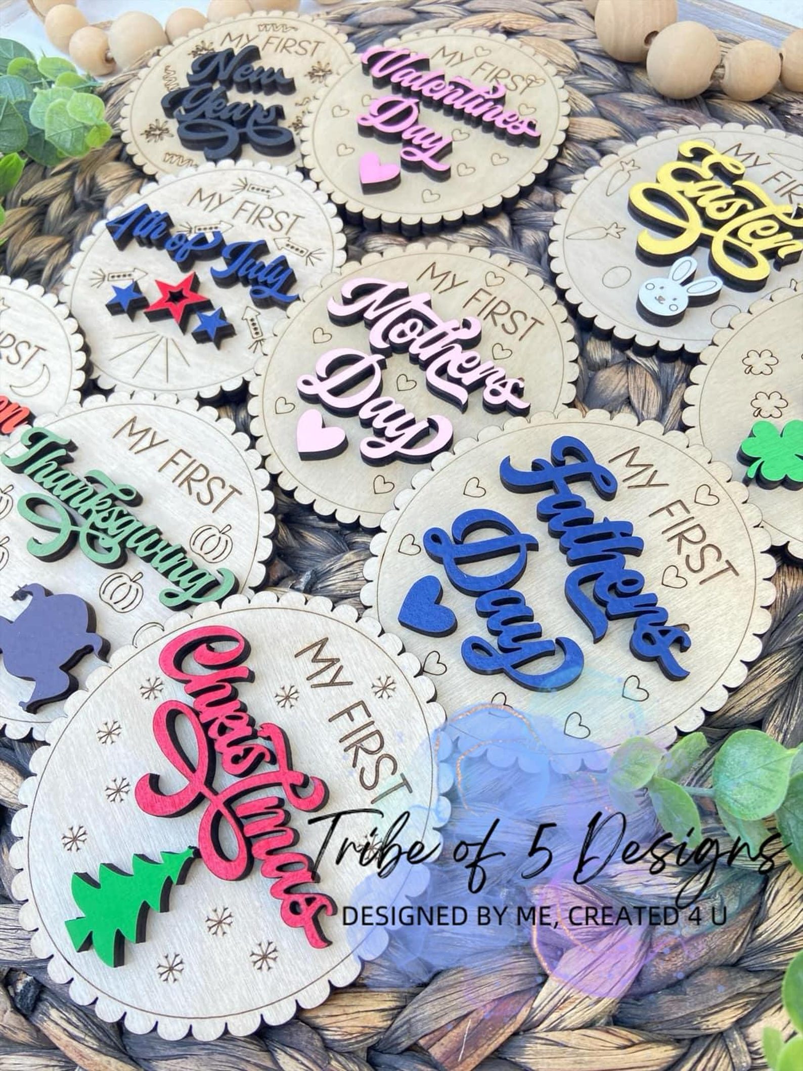Baby First Milestone Signs Svg | Baby First Holiday Signs Svg ...