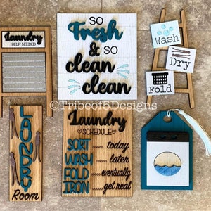 Laundry Room Tiered Tray Svg Laundry Room Tier Tray Svg Glowforge Files Laser Ready Files Glowforge Svg Laser Svgs Laser Files image 2