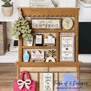 SIster Hutch Shelf Sitters Svg | Sister Signs Svg | Sister Shelf Sitters Svg | Sister Gifts Svg | Hutch Shelf SItters Svg |