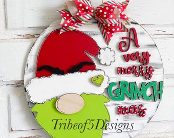 Grinch Signs Svg | Front Door Grinch Signs Svg | Grinch SVG | Front Door Decor Svg | Front Door Christmas Signs Svg | Laser Ready Files Svg